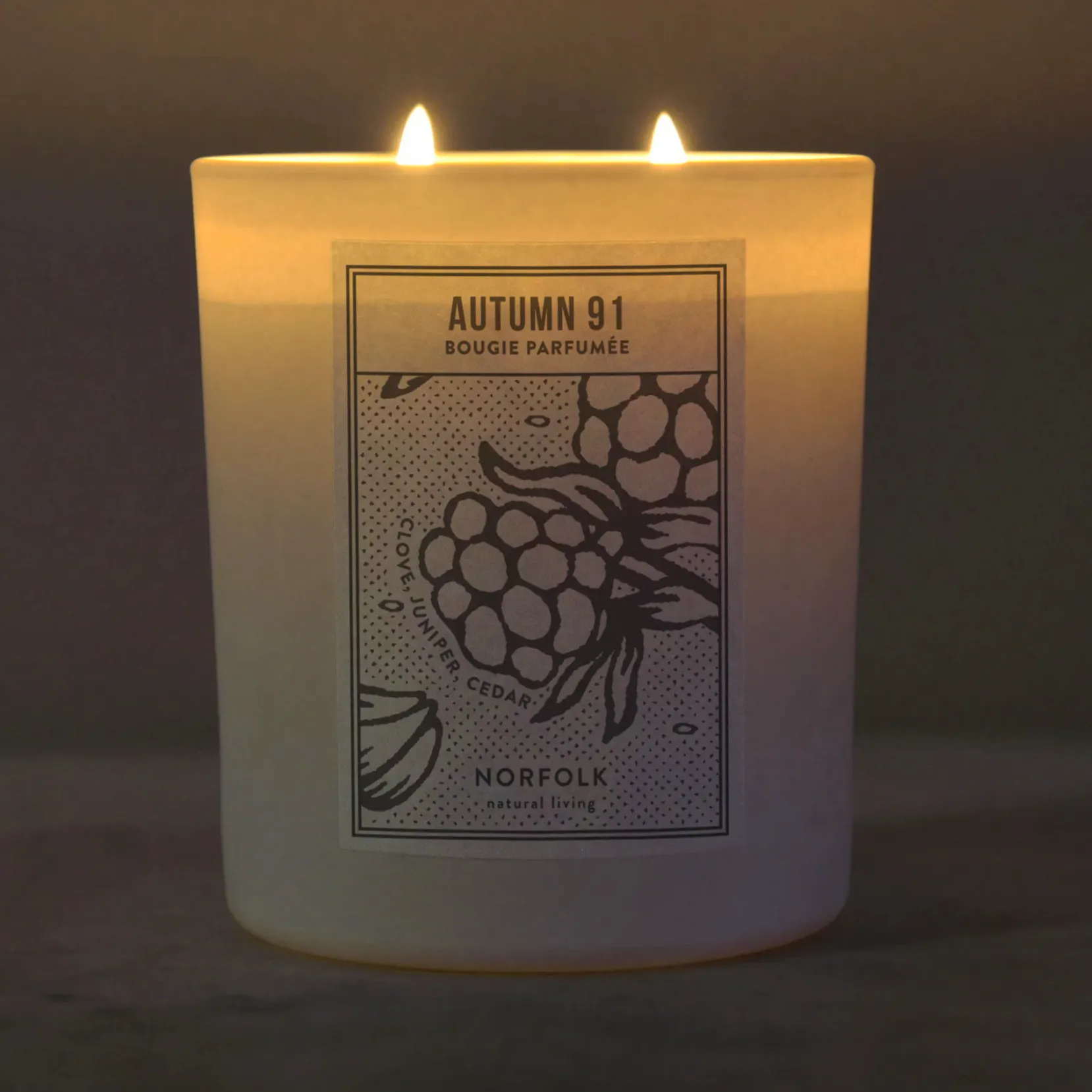 Norfolk Natural Living Seasonal Candle Autumn 91, £29.50
