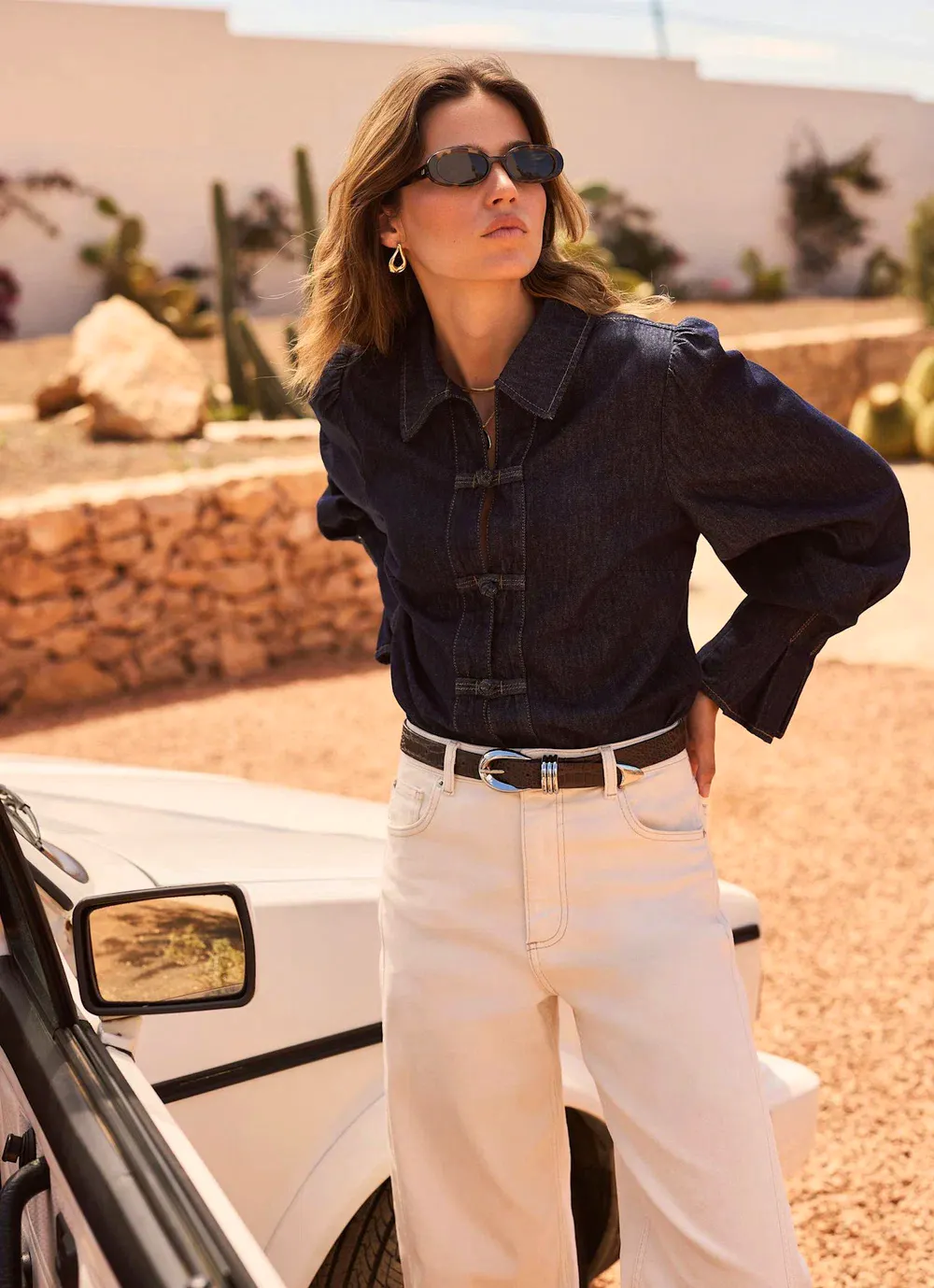 Mid Indigo Denim Shirt, £99 