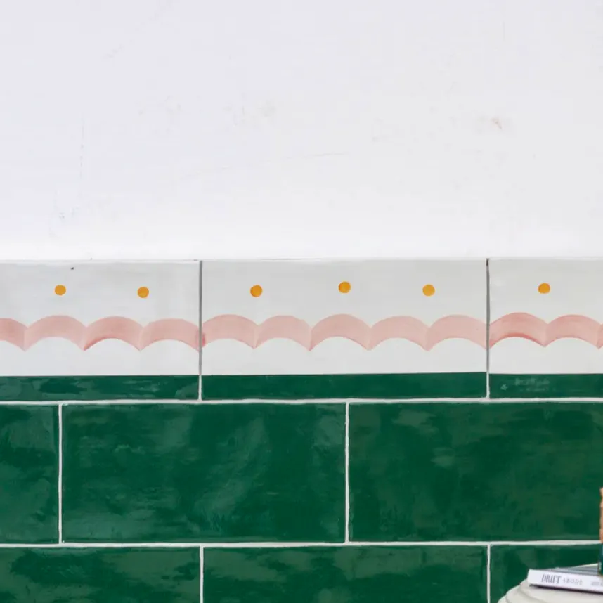 Decorum Tiles Bloom Brick in Bottle Green, £18