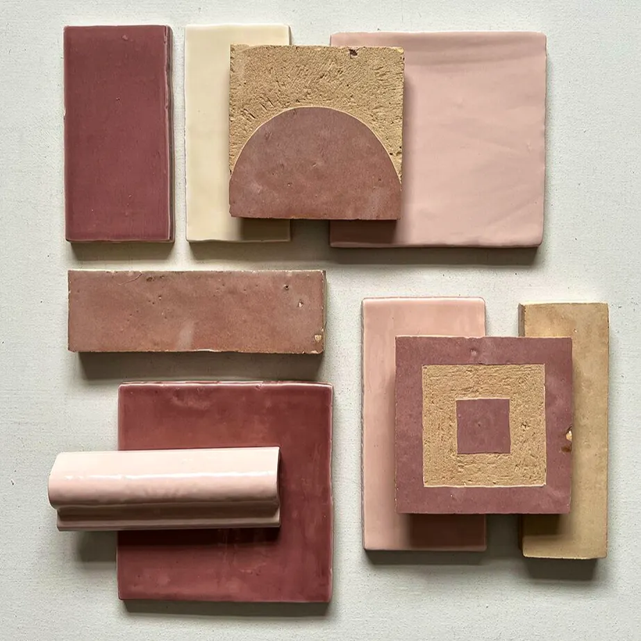 Fired Earth Medina Leather Pale Porton Handmade Moroccan Zellige Tile, £205/ m2