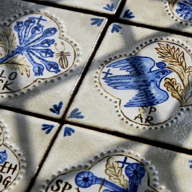 Fiona Biddington Sparrow (Handmade Tile), £115