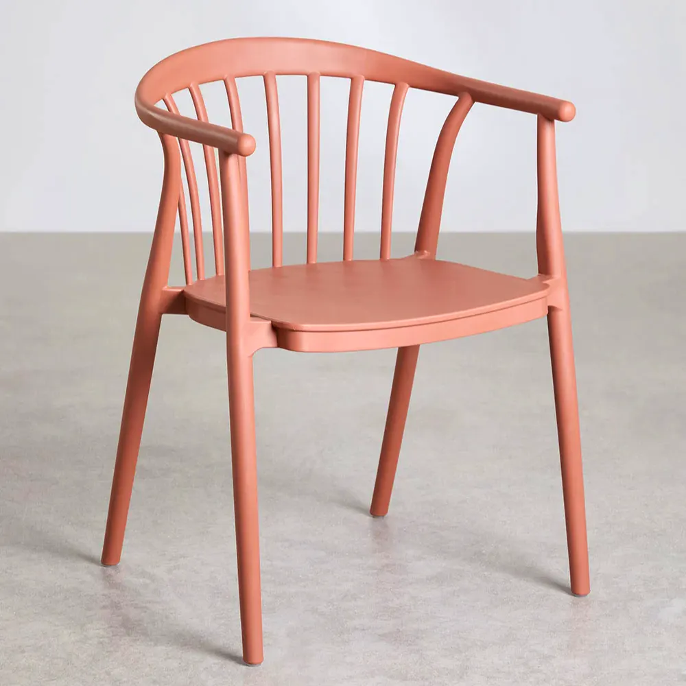 Sklum Ivor Stackable Dining Chair With Armrests In Polypropylene, £56.95