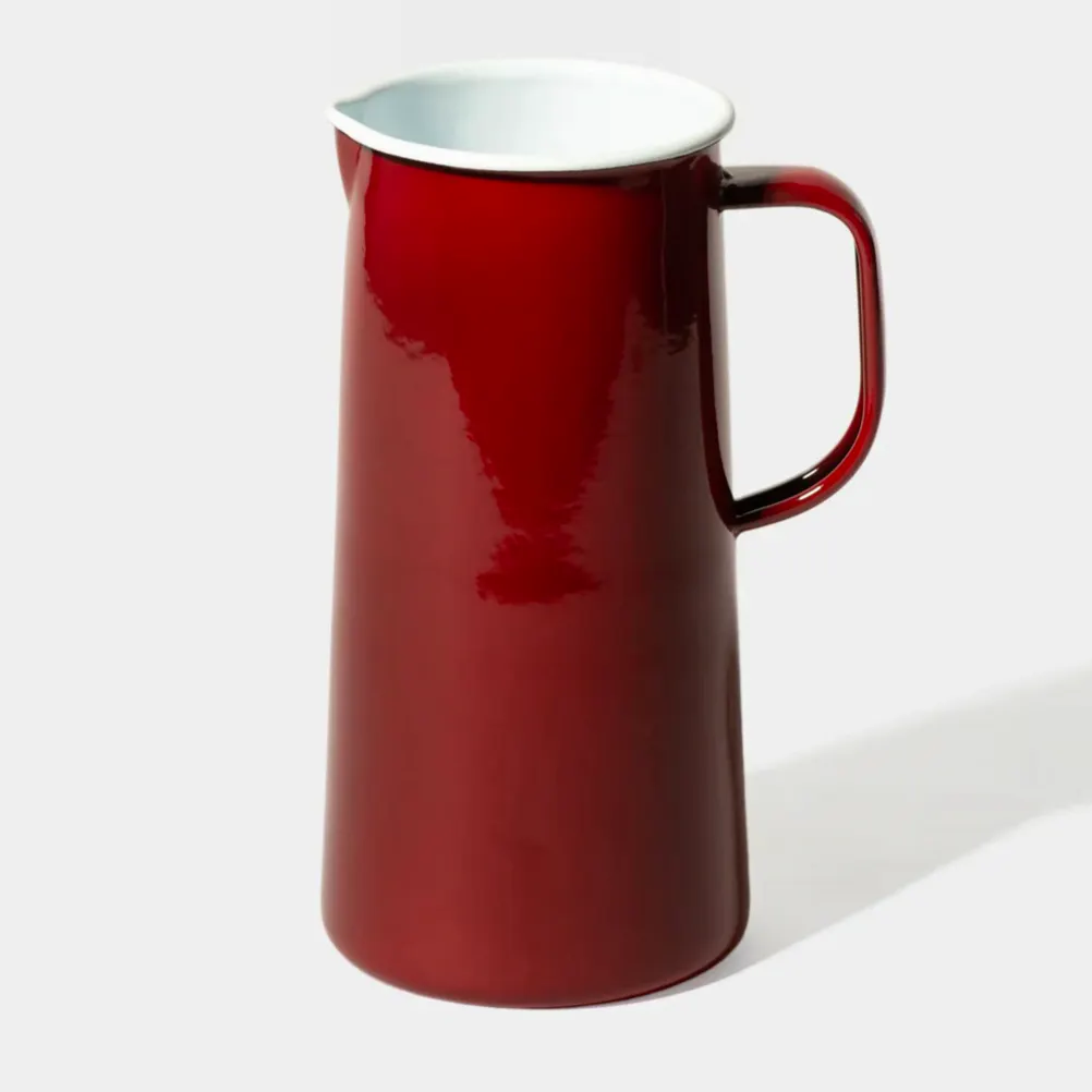 Falcon Burgundy Enamelware 3 Pint Jug, £40