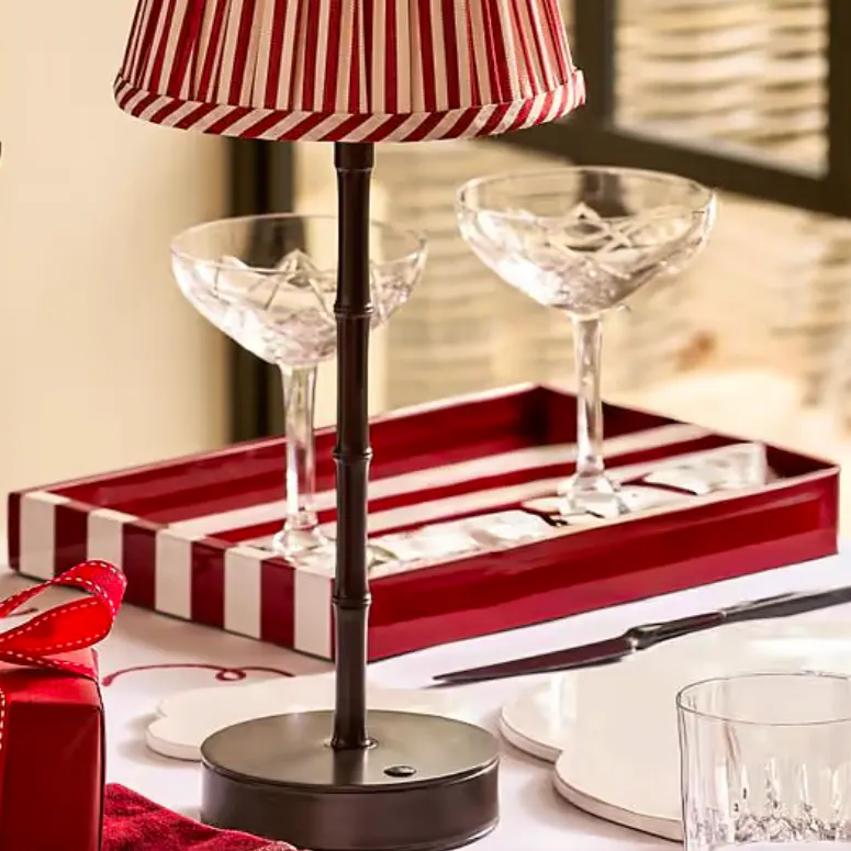 Addison Ross Small Burgundy Striped Tray, £81