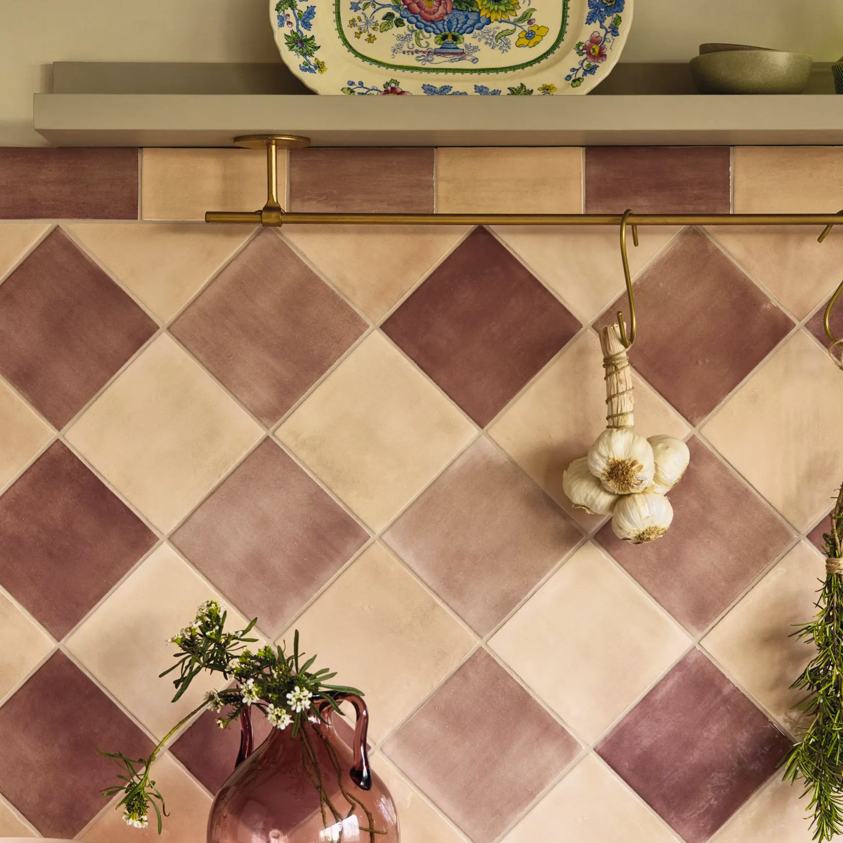 Claybrook Studio Bungalow 22 Pink Palace Small Brick, £0.43 per tile