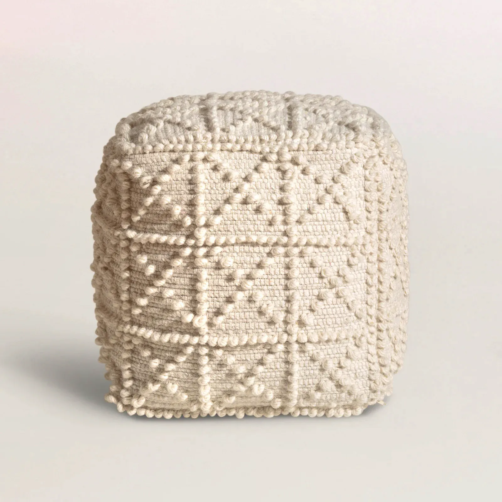 Oliver Bonas Textured Square Pouffe, £98, Now £58.80