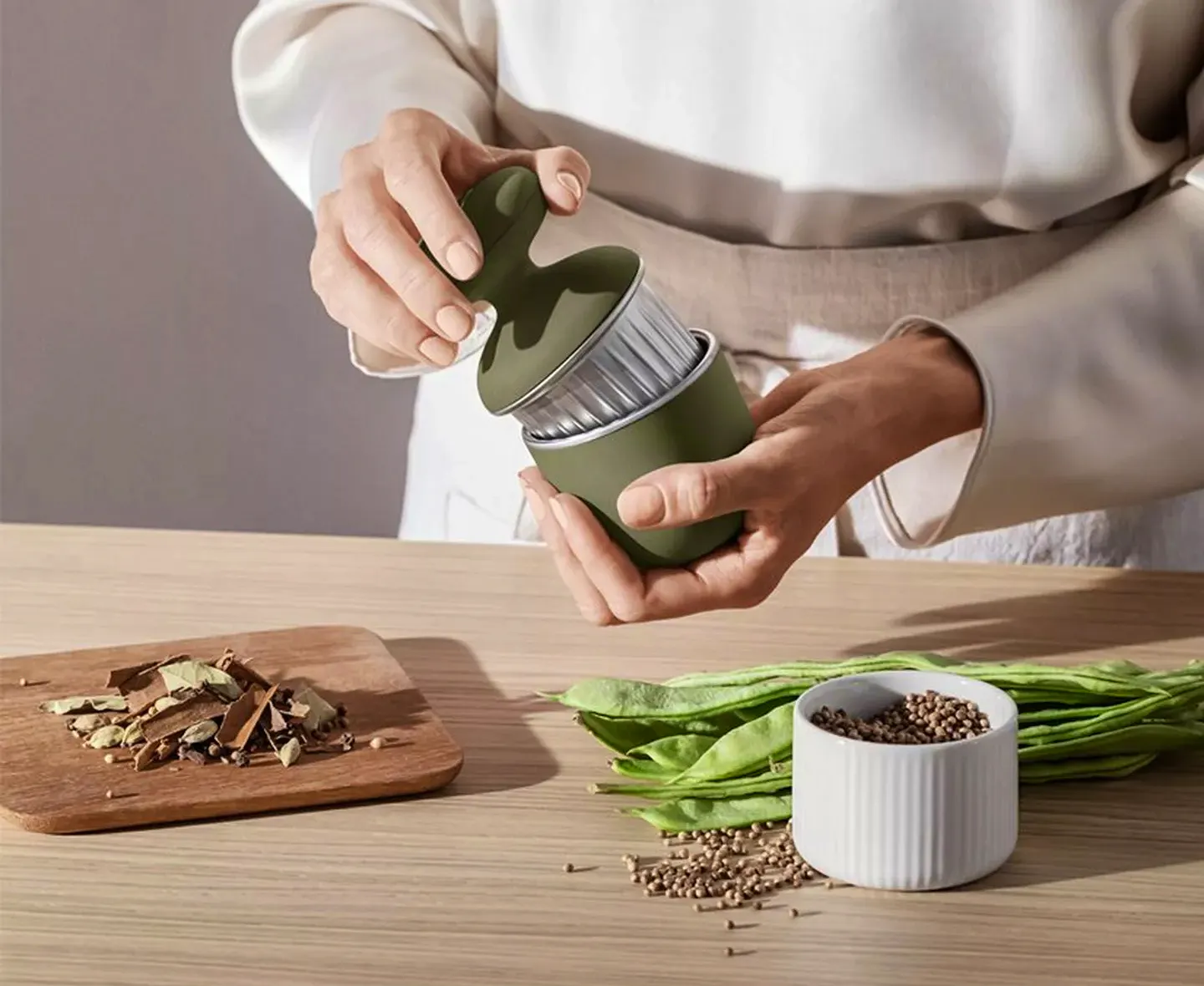Best Kitchen Gadgets Eva-solo-green-tools-handheld-manual-herb-spice-flavour-grinder