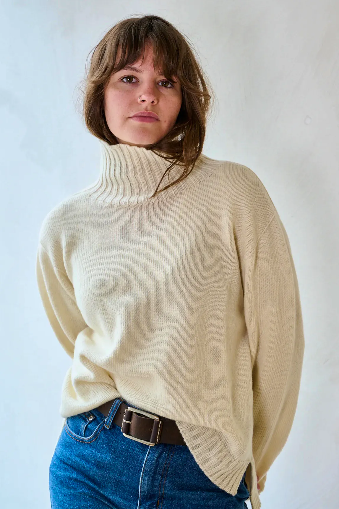Freight Store Women's Plain Knit Roll Neck Jumper | Cashmere & Lambswool, £135