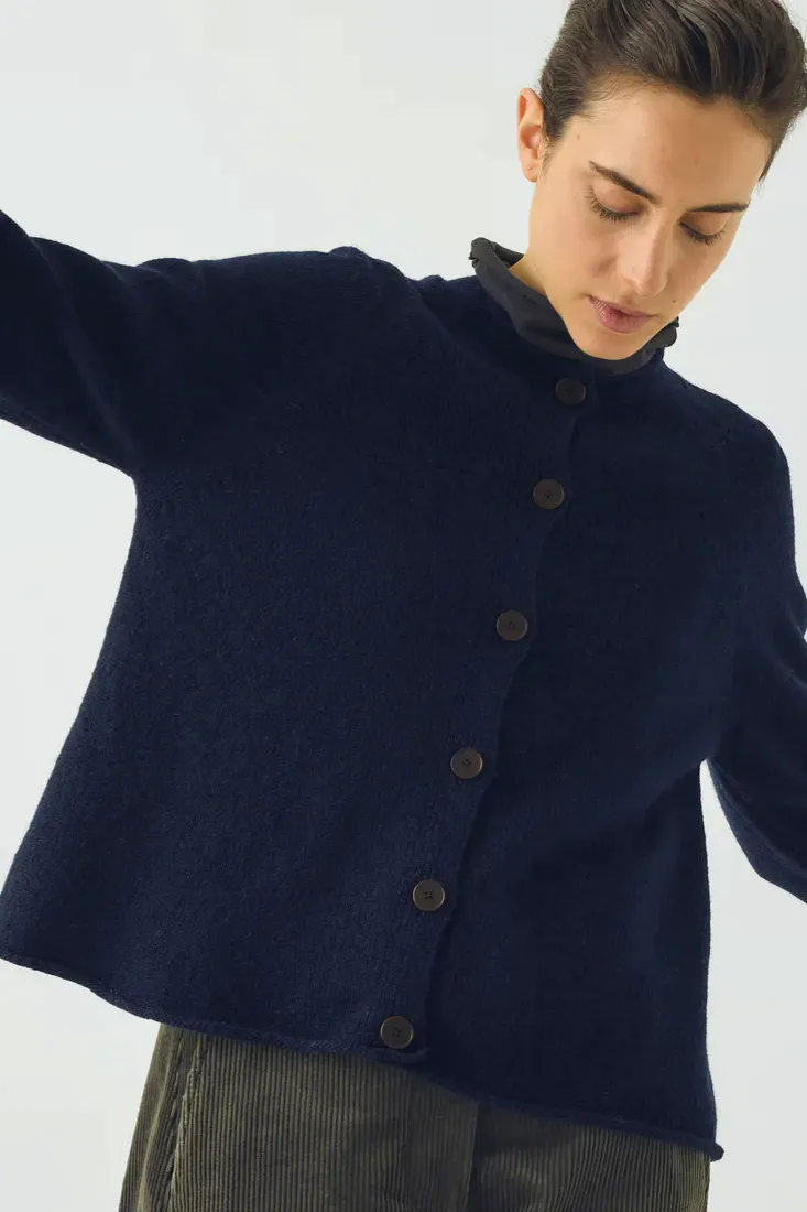 Toast Heathery Wool High Neck Cardigan, £165