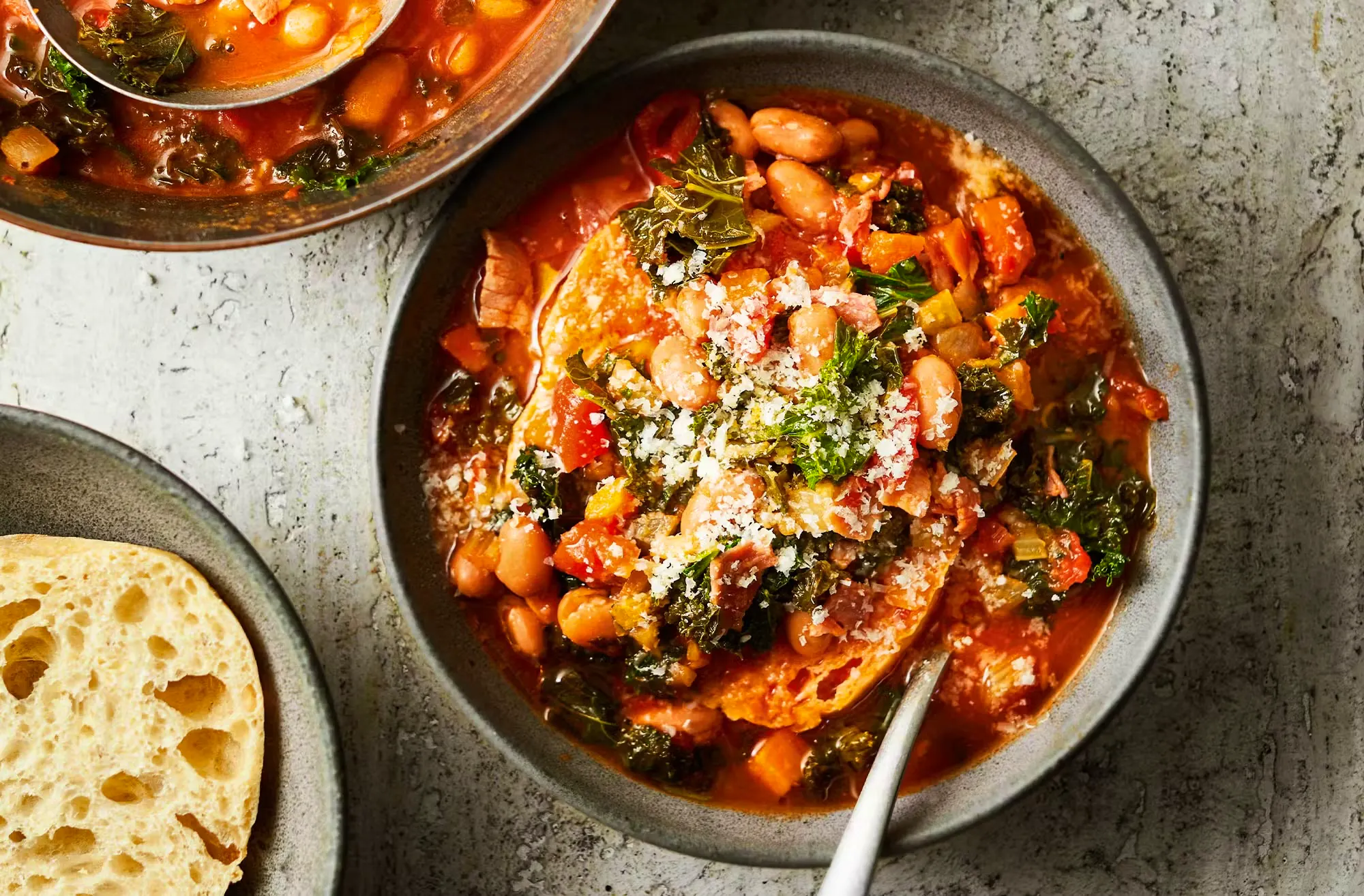 Smoked Ham, Borlotti Bean & Kale Ribollita