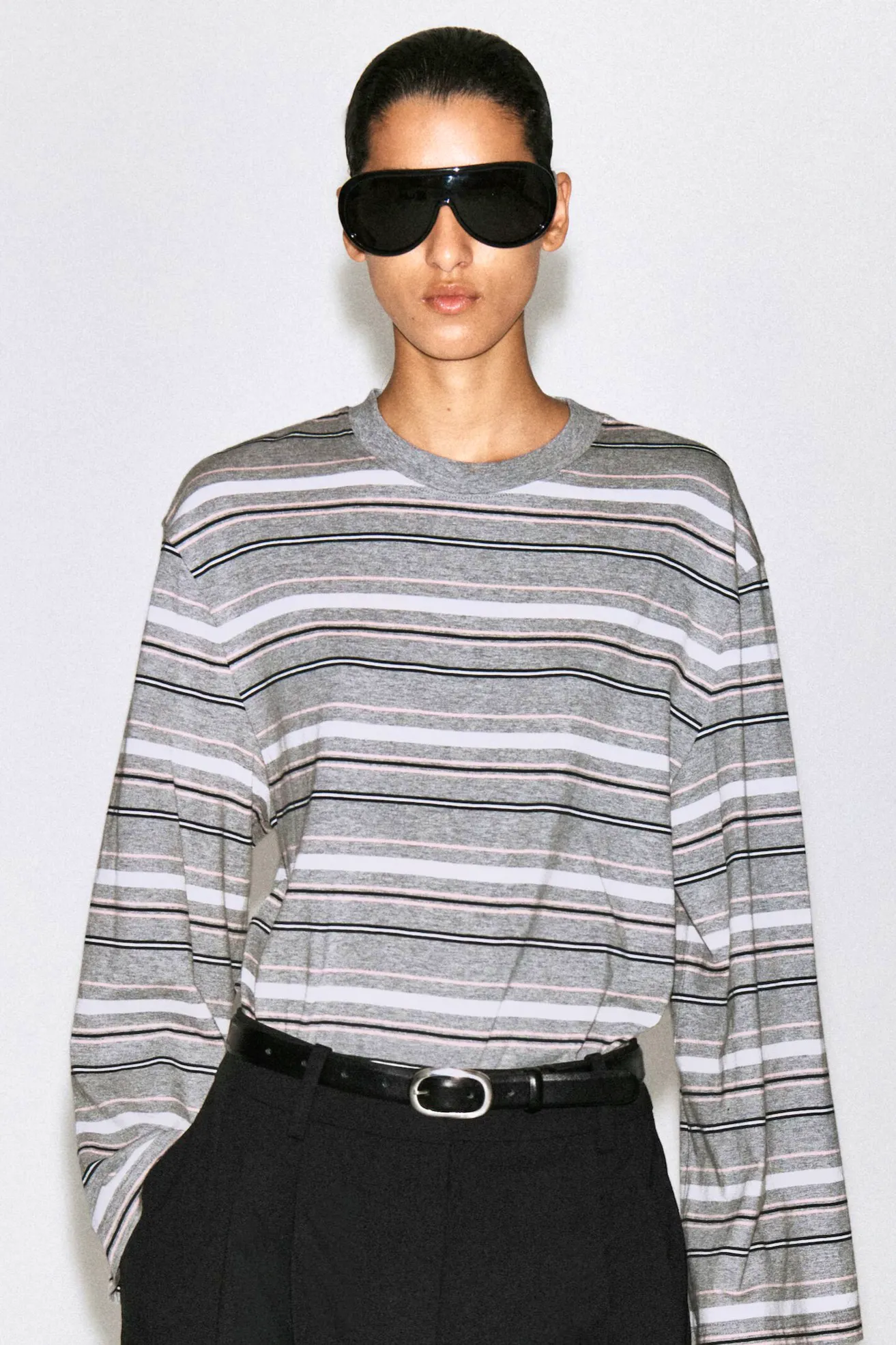 COS Brushed Cotton Long Sleeved T Shirt, £35