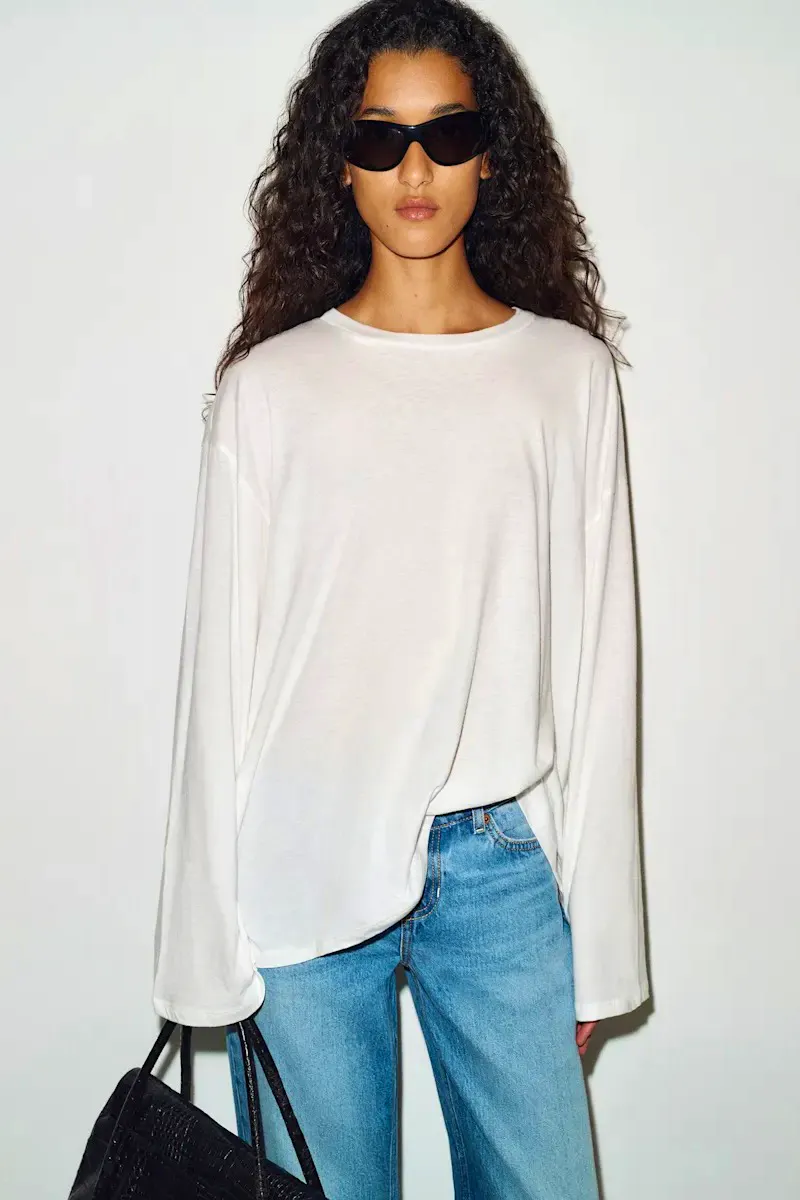 Reformation Wren Oversized Long Sleeve Tee, £78