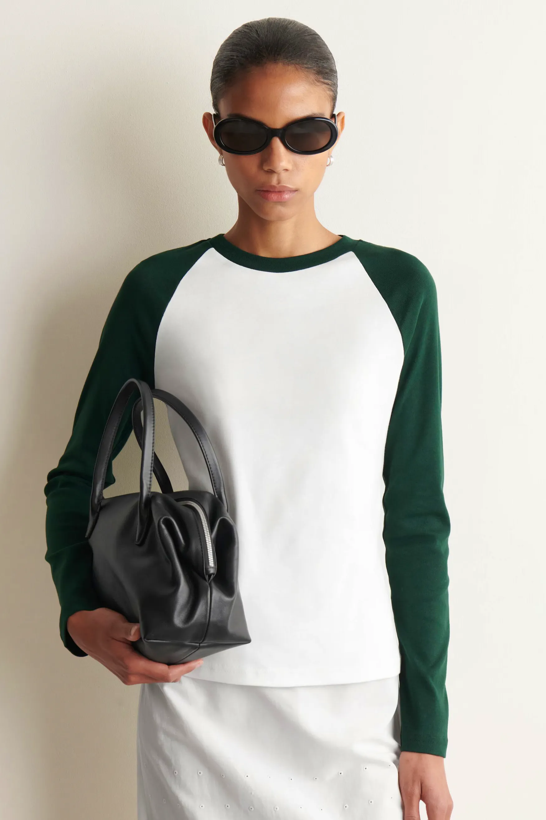 COS Long Sleeve Cotton Raglan T Shirt, £35
