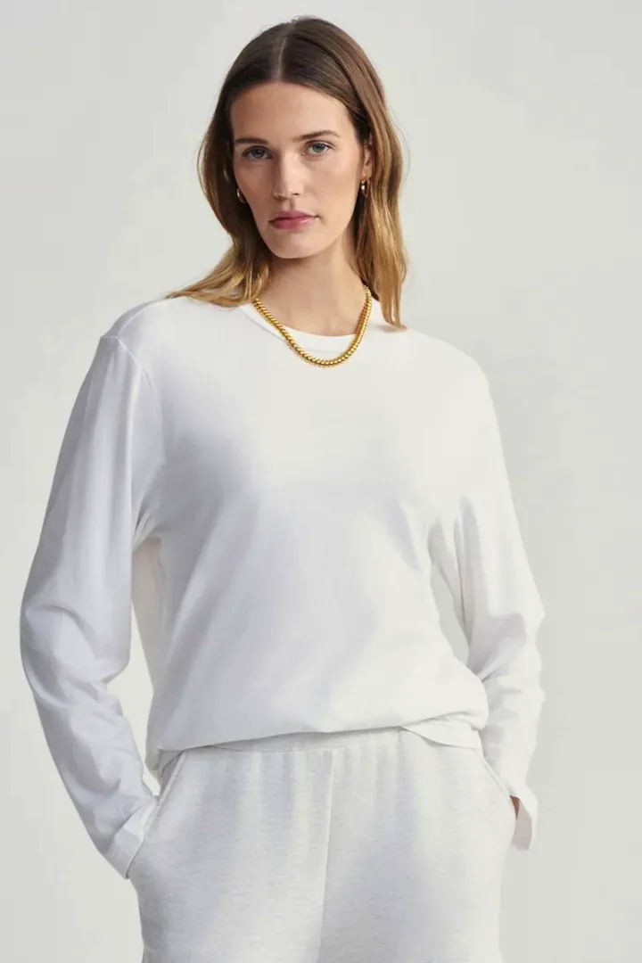 Varley Leah Long Sleeve Boyfriend Tee, £52