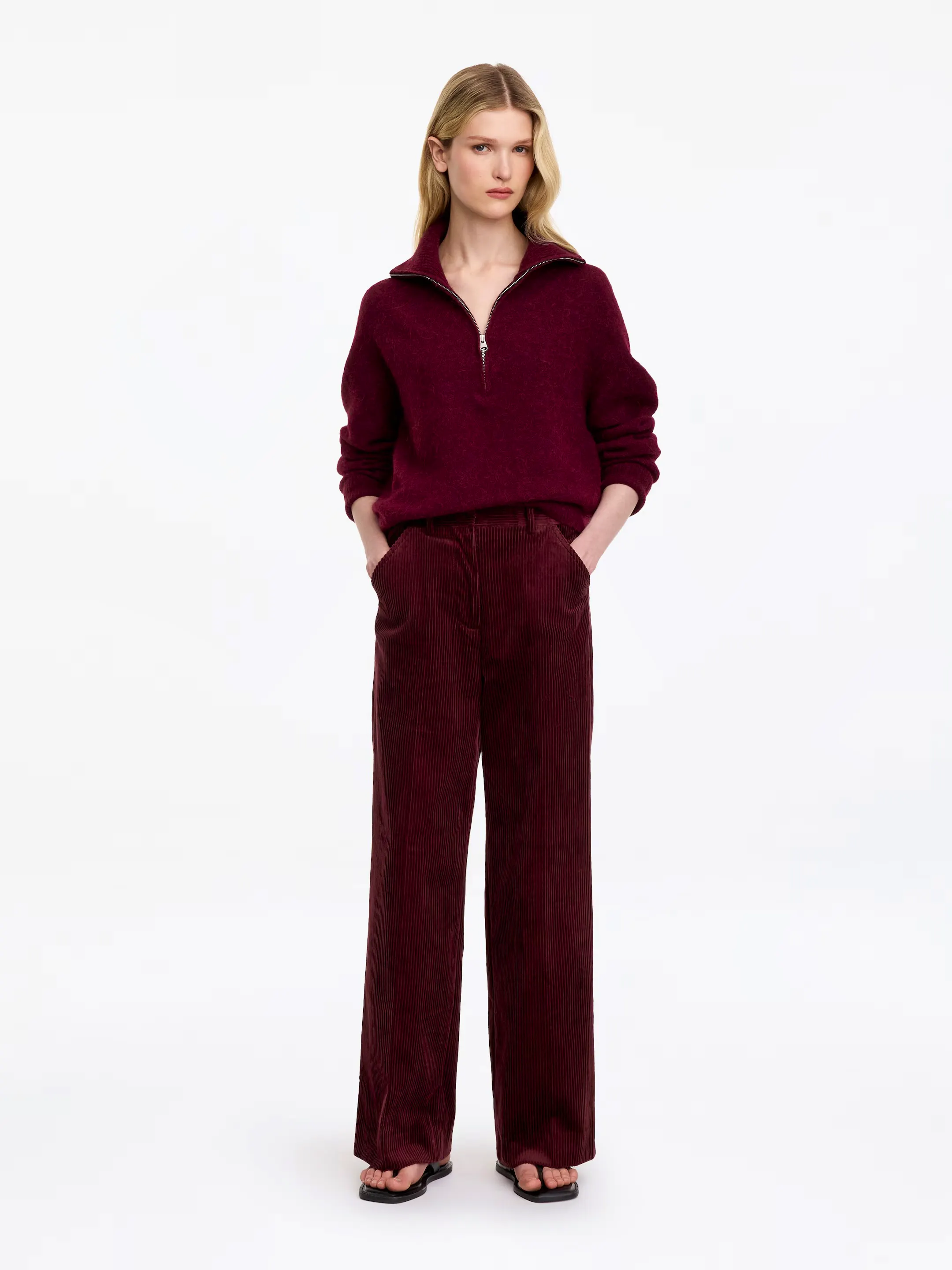 Arket Wide-Leg Corduroy Trousers