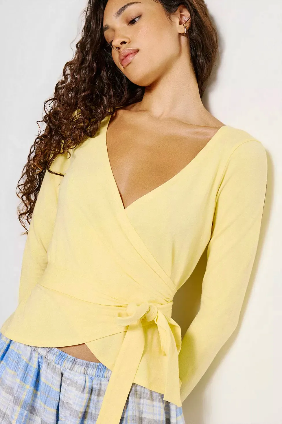 Urban Outfitters Out From Under Bec Ballet Wrap Top, £29