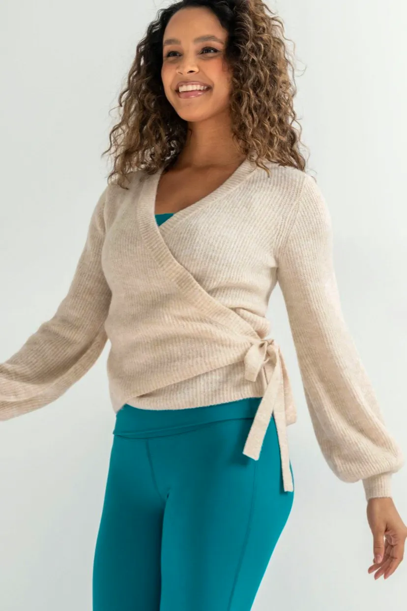 Next Pour Moi Cream Cosy Knit Wrap Cardigan, £47