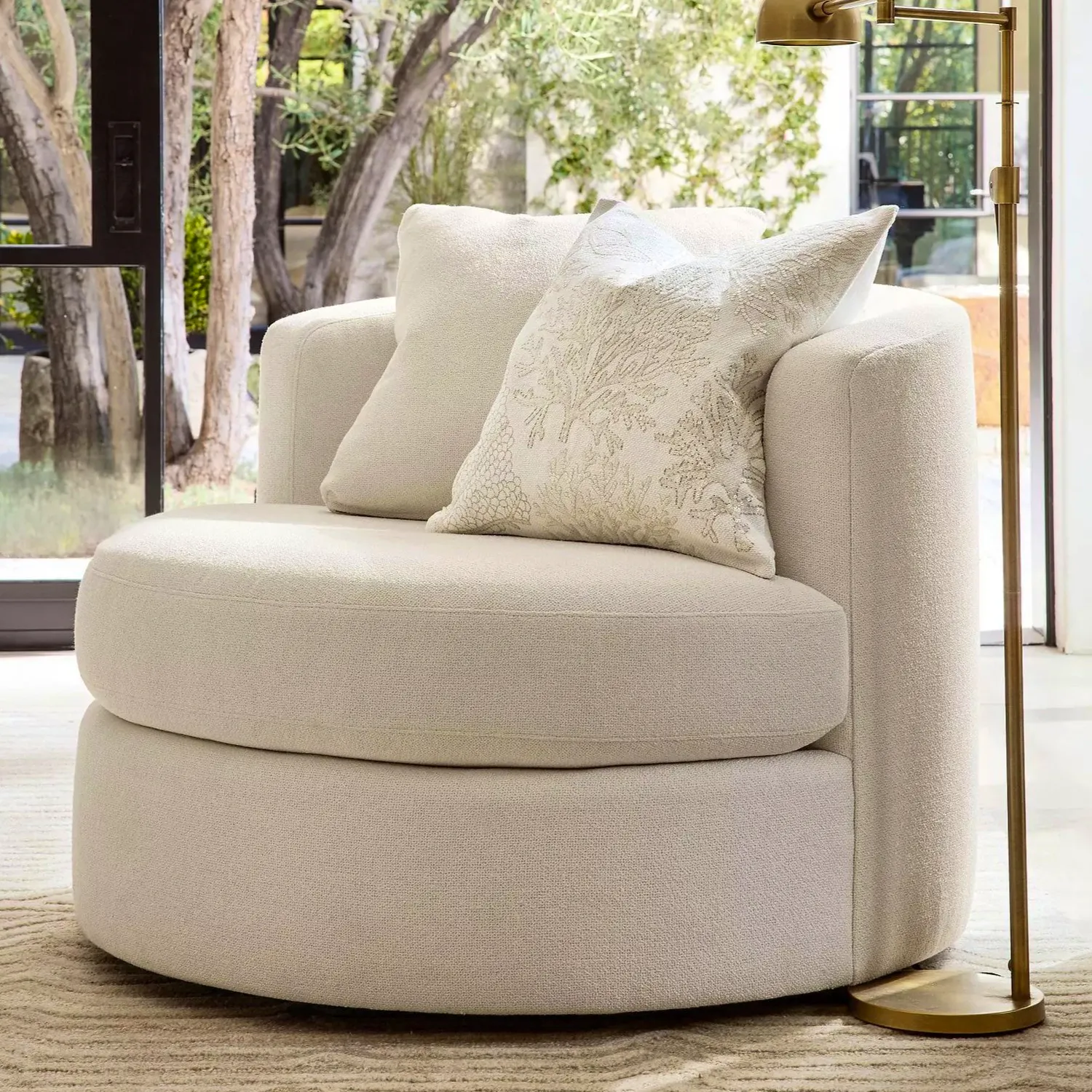 Pottery Barn Balboa Swivel Armchair £1,579