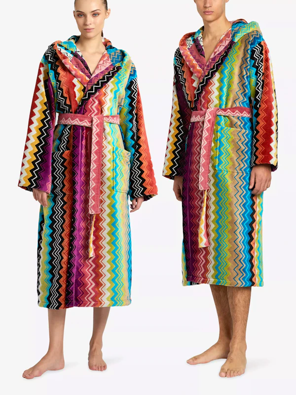 MISSONI HOME Giacomo Hooded Cotton Terry Robe