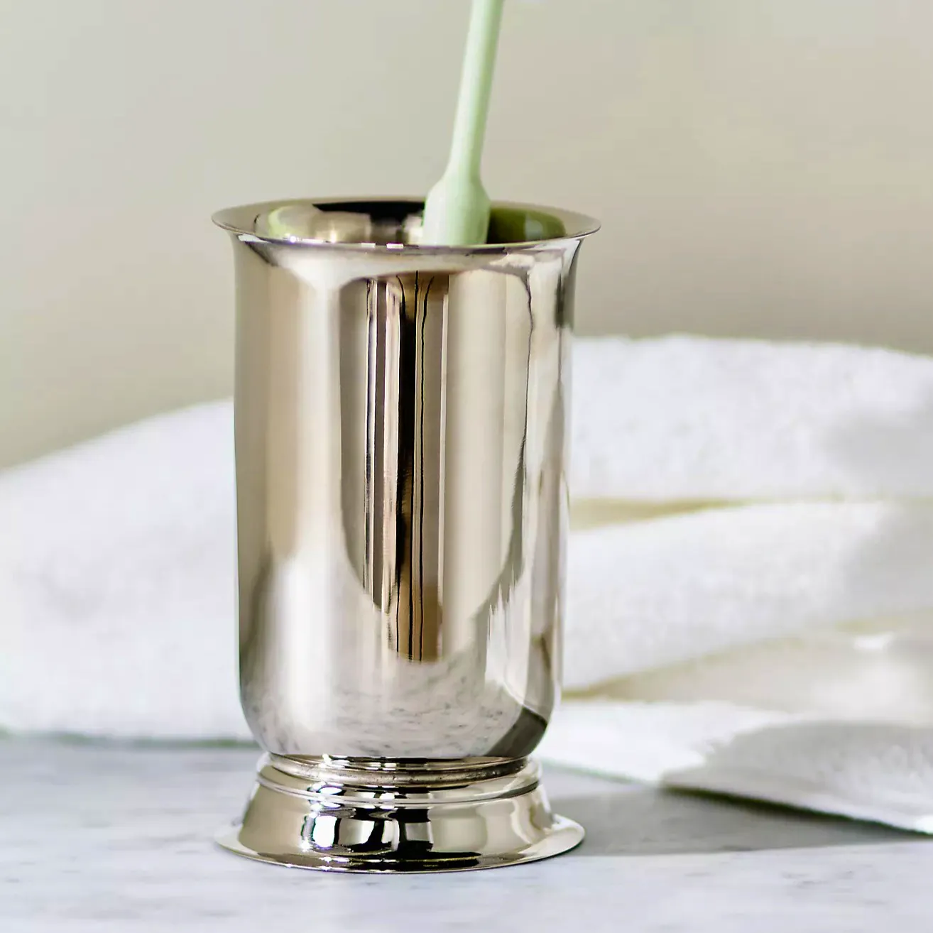 Anthropologie Bedford Silver Toothbrush Holder, £40