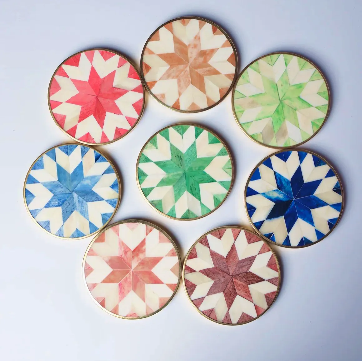 Ibbi Set Of 8 Star Coasters, £110
