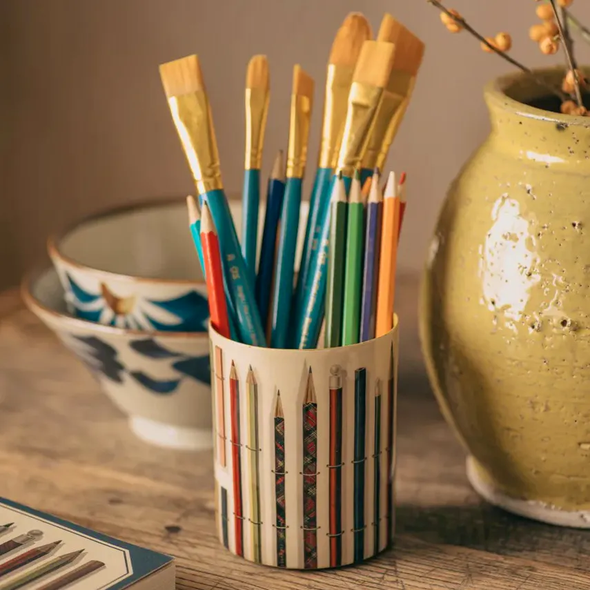 Graham & Green Vintage Pencils Enamel Pot, £22