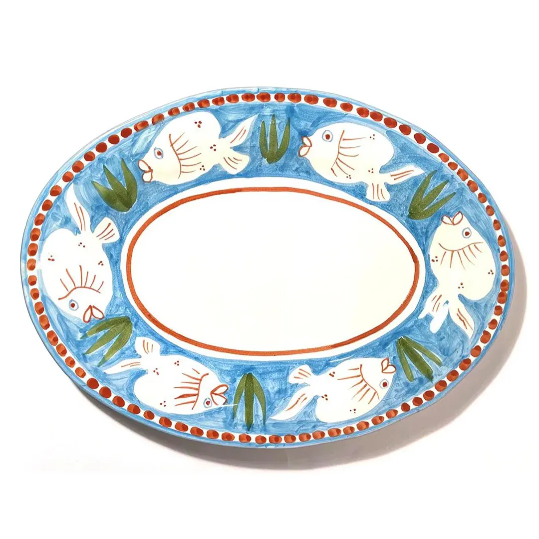 Divertimenti Amalfi Blue Poseidon Oval Dish, £44