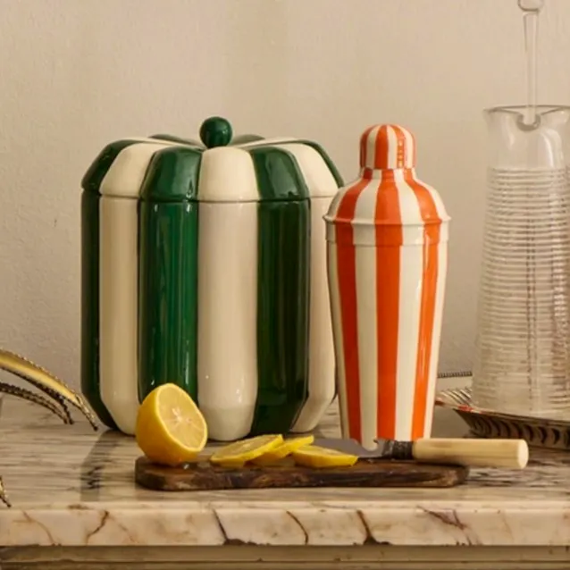 Holly & Co Striped Ice Bucket, £205