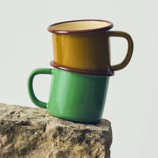 Toast Contrast Rim Enamel Mug, £13