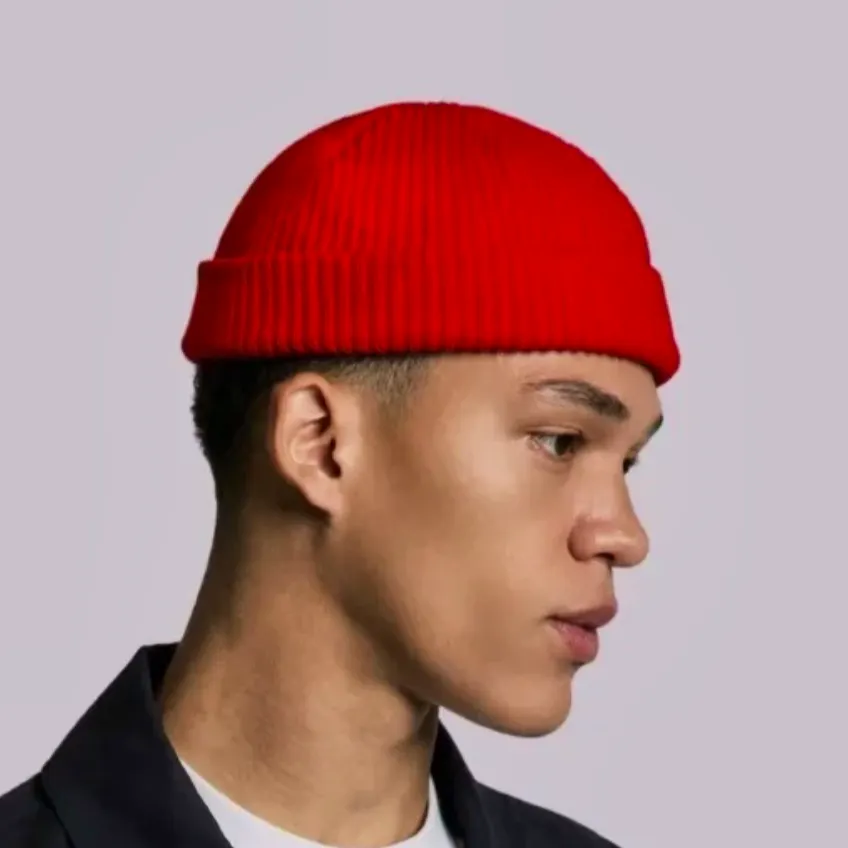 Raised By Society Red Fisherman Beanie, £29