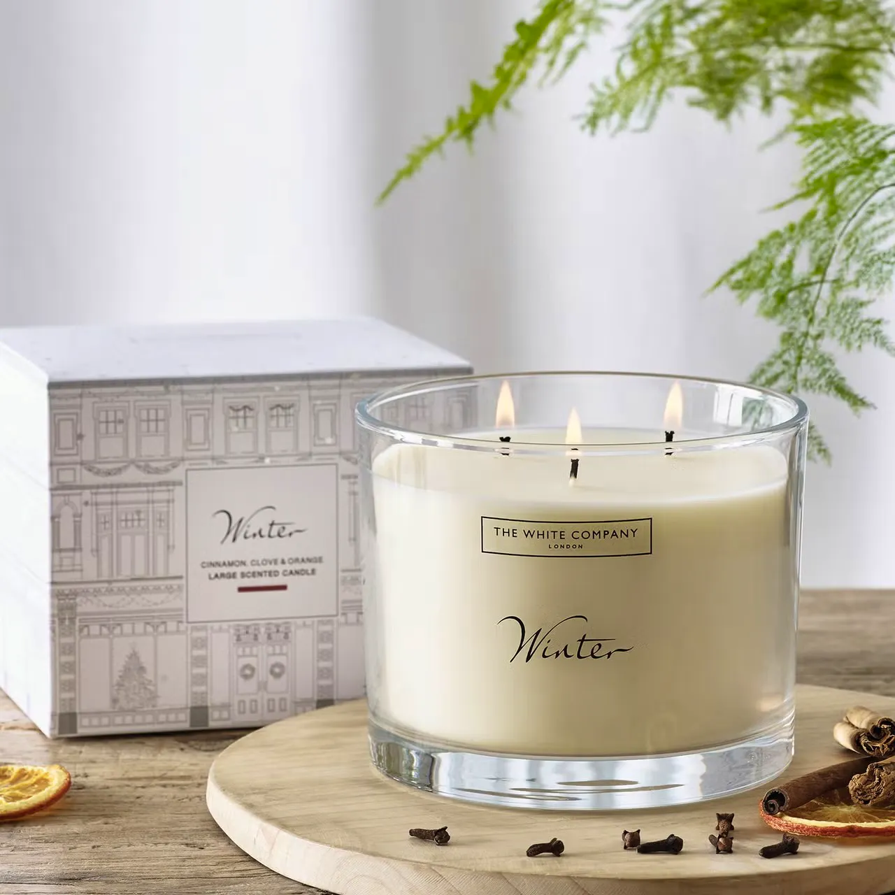 The White Company Winter Large Candle, £70