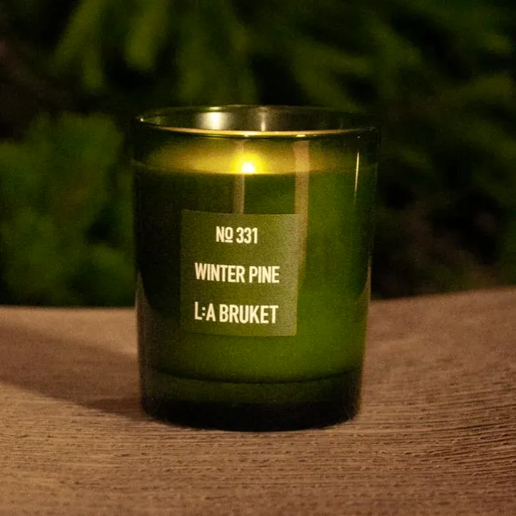 L:A Bruket No 331, Winter Pine Candle, £64