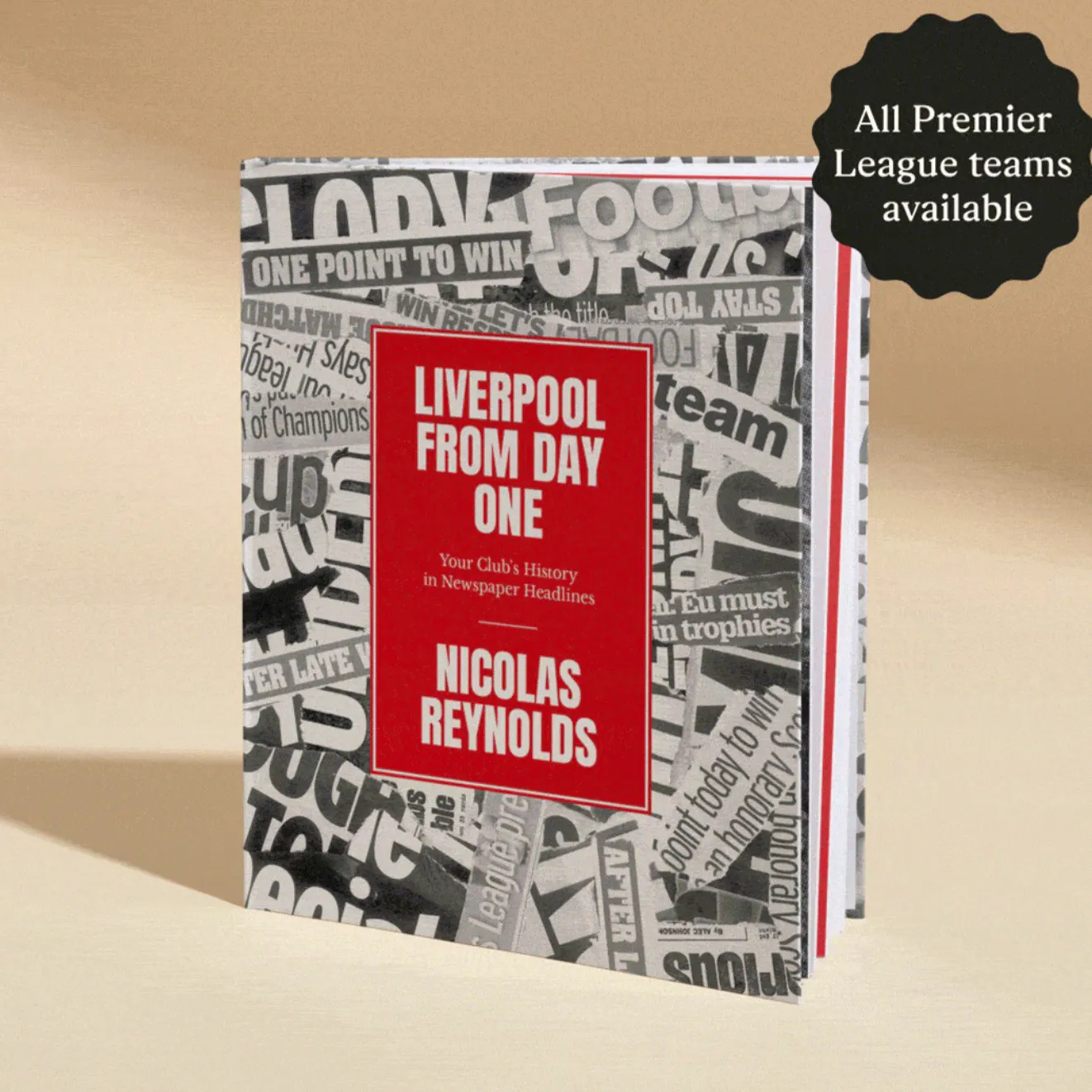 Wonderbly Your Football Club’s History in Newspaper Headlines, £49.99
