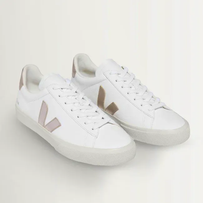 Veja White/Metallic Campo Trainers Next, £125