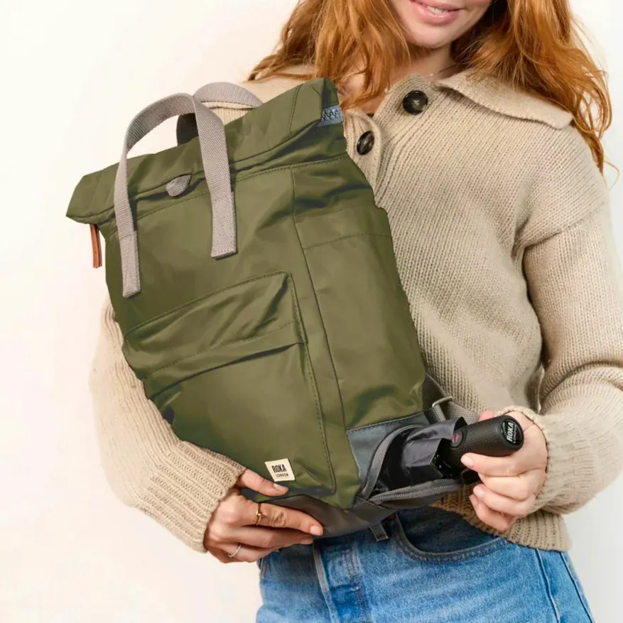 Recycled Bayswater Umbrella Backpack ROKA London, £89.95