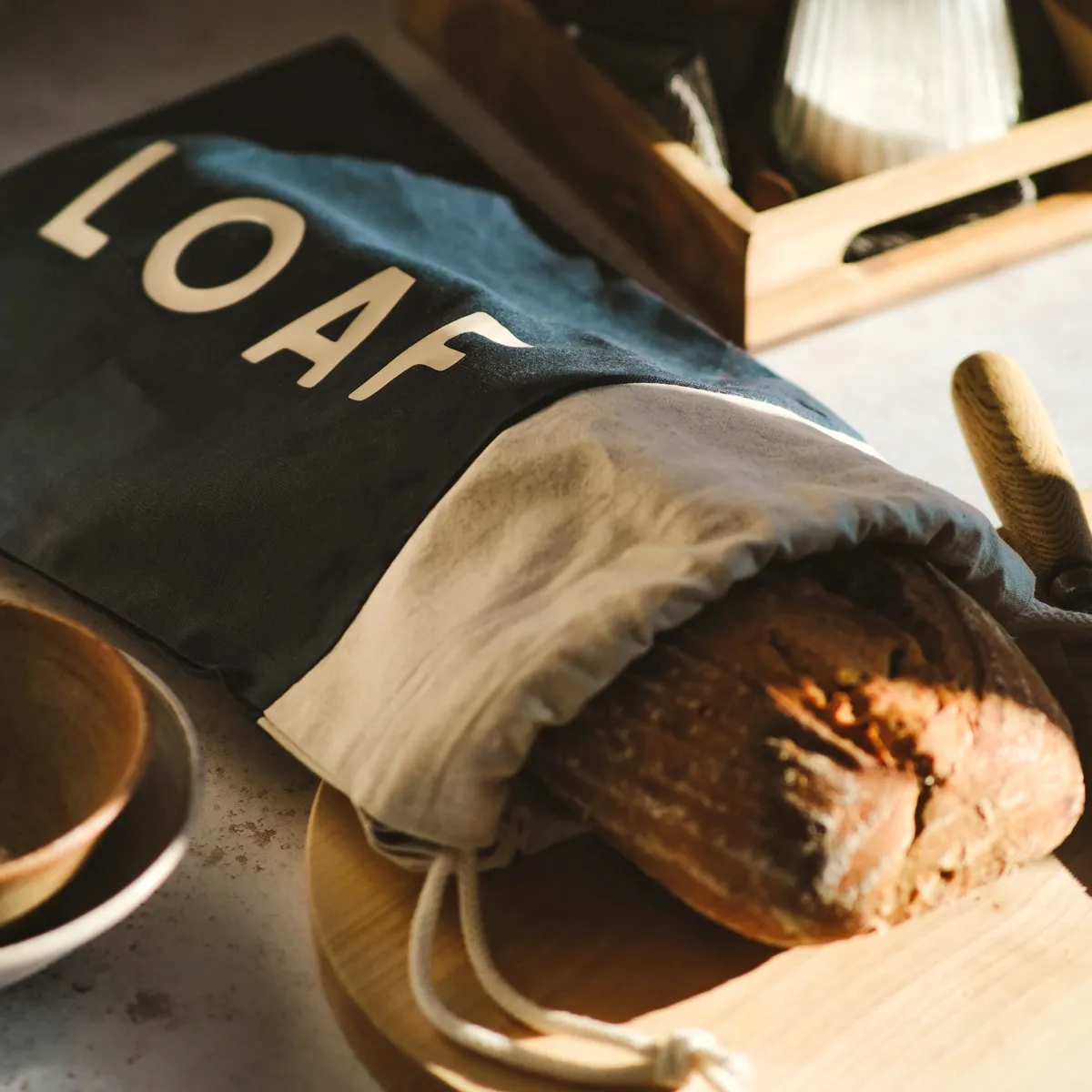 Loaf Linen Bread Bag Holly & Co, £18.95