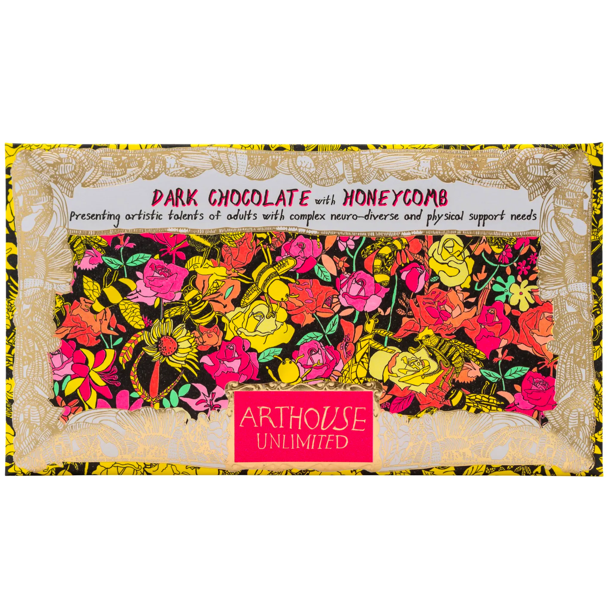 Bee Free, Dark Chocolate Bar with Honeycomb Arthouse Unlimited, £7.35