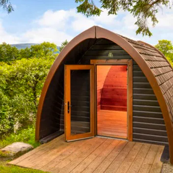 One Night Camping Eco Pod Break at The Quiet Site Red Letter Days, £65