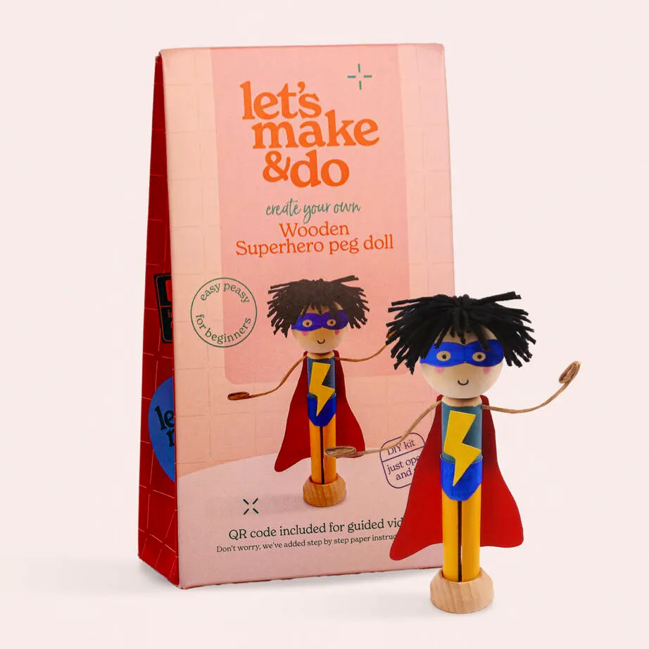 Not On The High Street Make Your Own Superhero Wooden Craft Kit For Kids, £11.95