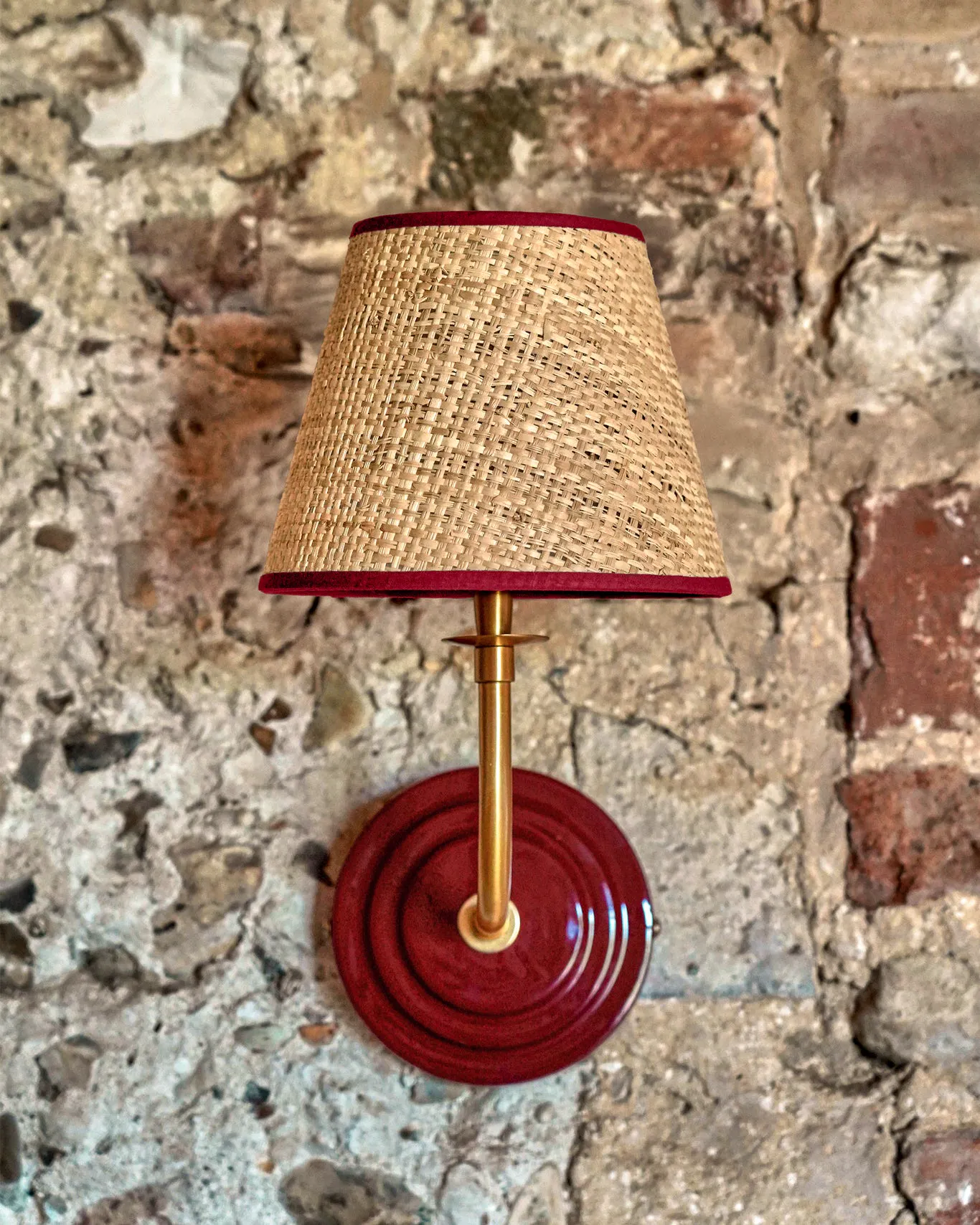 Birdie Fortescue Coloured Wall Light   Red