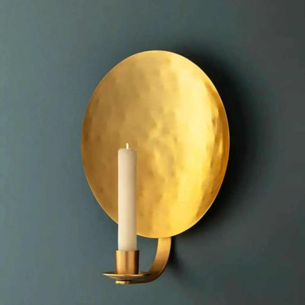 Pooky Celeste Wall Mounted Candle Holder in Antique Brass, £65