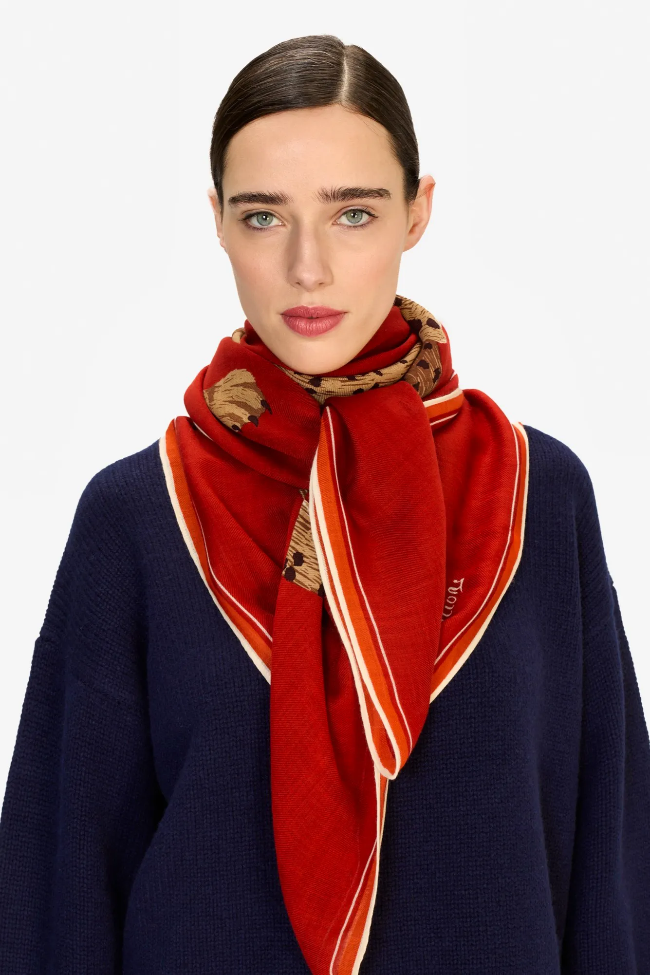 Inoui Editions Jorgen Red Scarf, £129