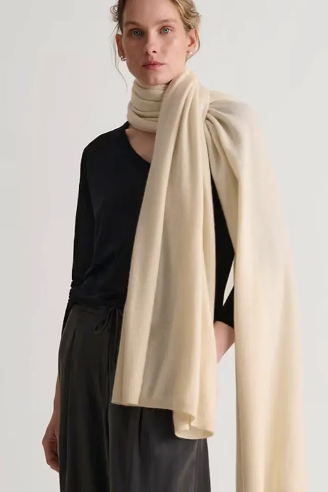 Rise & Fall Oversized Finest Cashmere Wrap, £195