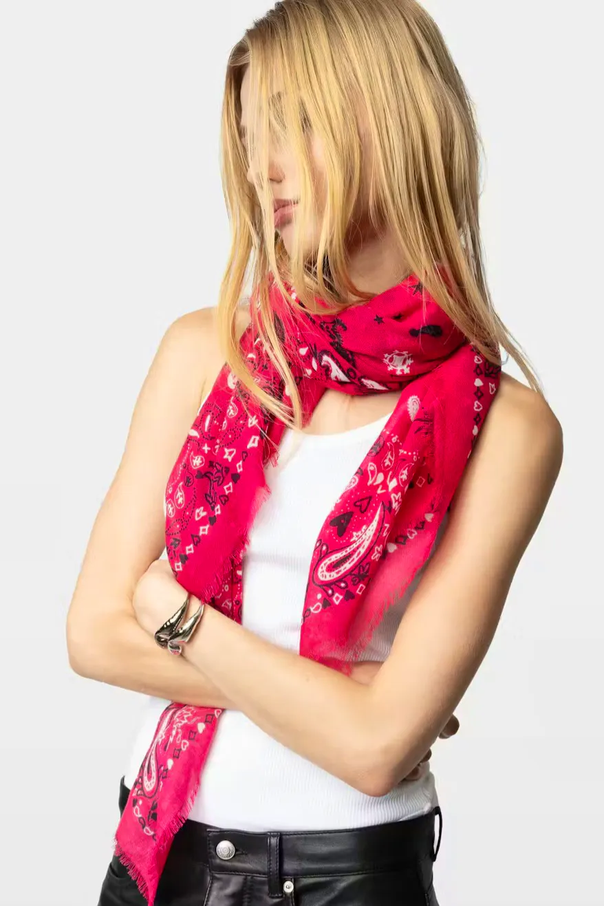 Zadig & Voltaire Maddie Bandana 120 Scarf, £125