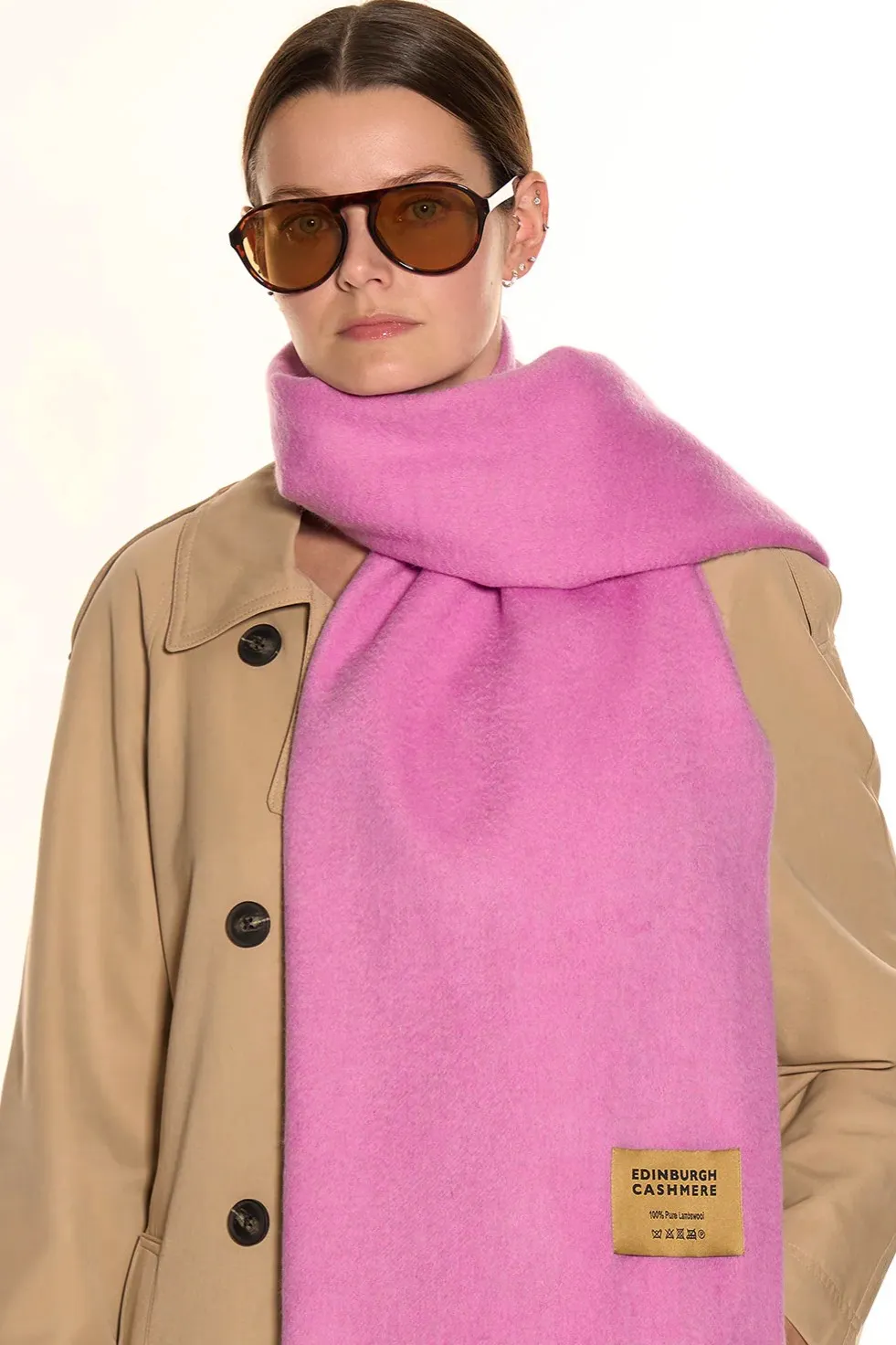 Edinburgh Cashmere Pink Oversized Wrap, £95