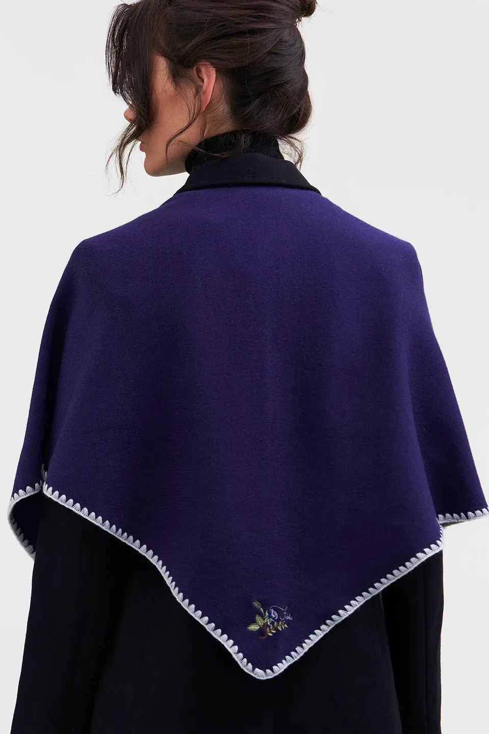 Fable England Blanket-Stitch Triangle Scarf, £34