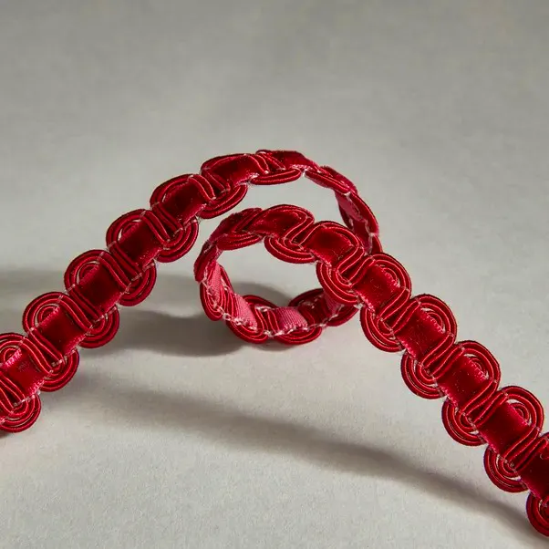 Dunelm Red Velvet Wave Braid Trim, £2.50