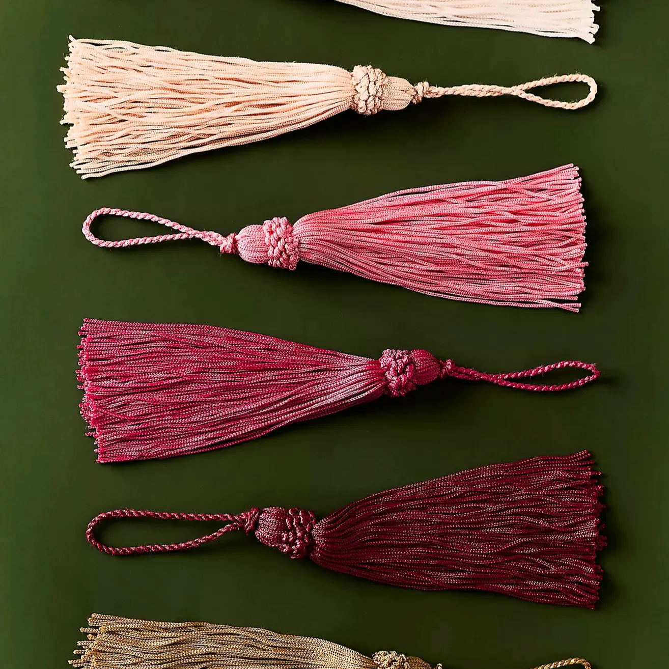 Anthropologie Hanging Tassel Ornaments, Set of 6, £30
