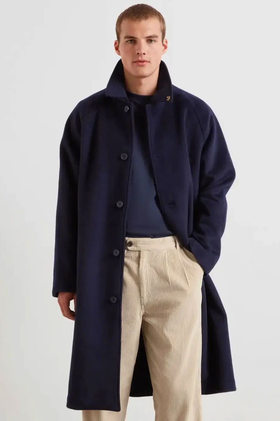 Farah Chaffee Melton Wool Blend Overcoat, £200