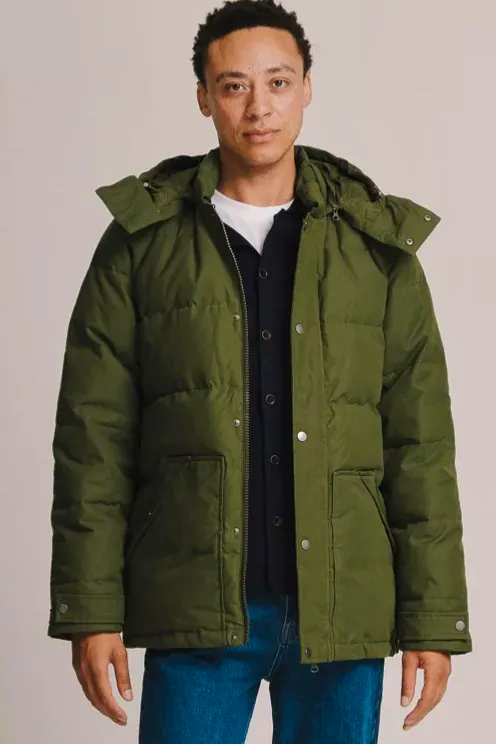 Sirplus Olive Ventile Cotton Down Jacket, £695